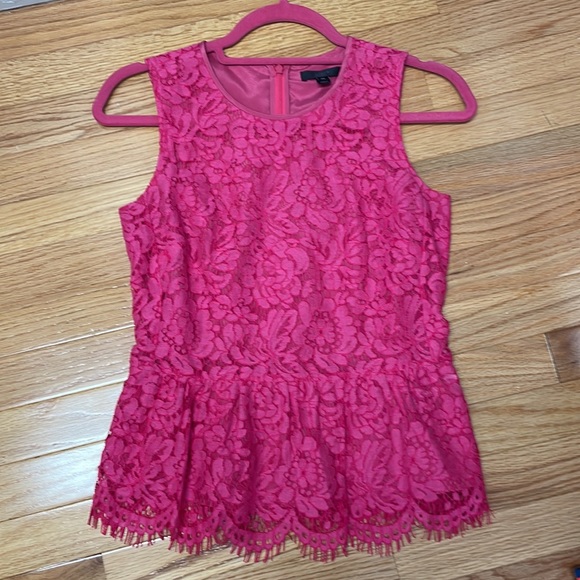 JCrew lace peplum top 00 - Picture 1 of 3